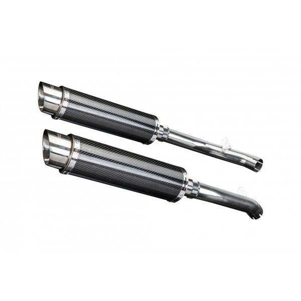 Delkevic slip-on kit Round Carbon 350mm - VTR1000SP2 (2002-2010)