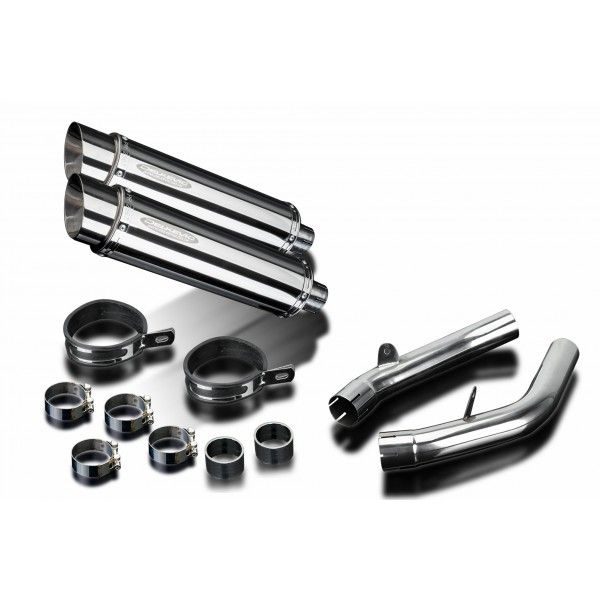 Delkevic slip-on kit Round RVS 350mm - VTR1000SP2 (2002-2010)
