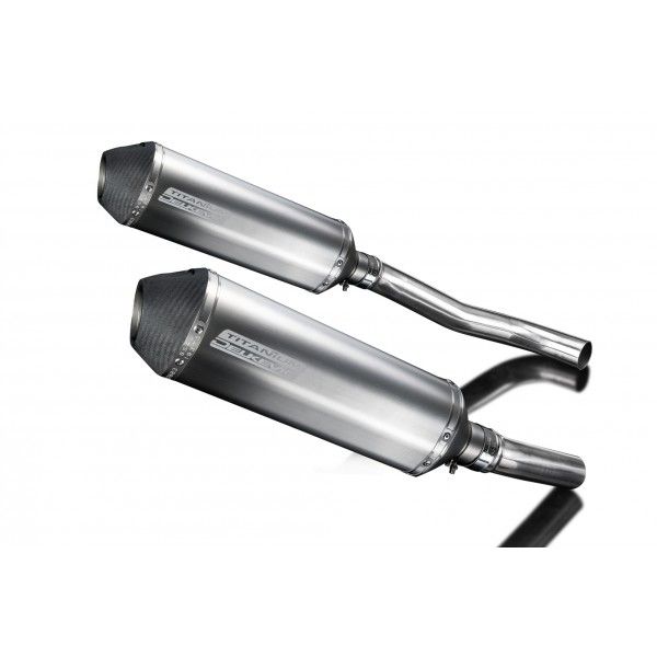 Delkevic slip-on kit X-Oval Titanium 343mm - Z1000 (2007-2009)