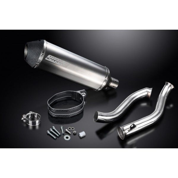 Delkevic slip-on kit X-Oval Titanium 343mm - 690 DUKE 17-18