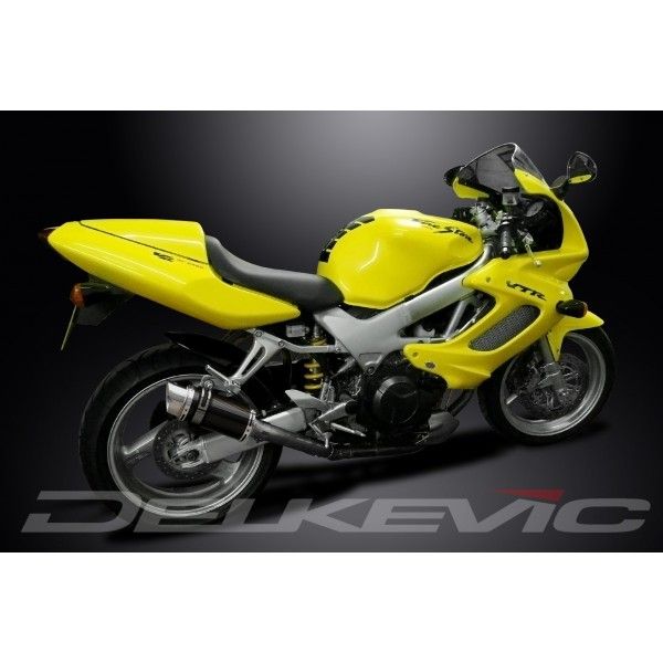 Delkevic slip-on kit Round Carbon 200mm - VTR1000F Firestorm (1997-2003)