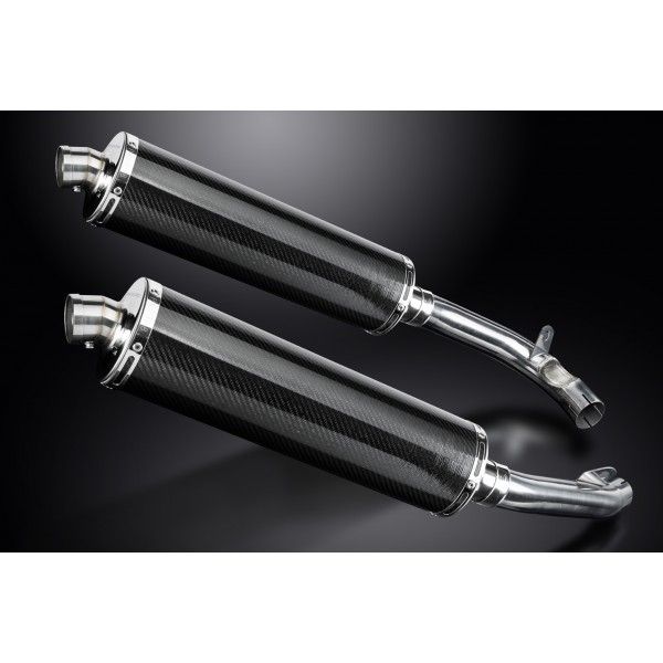 Delkevic slip-on kit Oval Carbon 450mm - VTR1000F Firestorm (1997-2003)