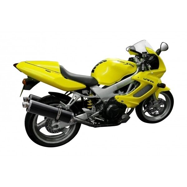 Delkevic slip-on kit Oval Carbon 450mm - VTR1000F Firestorm (1997-2003)