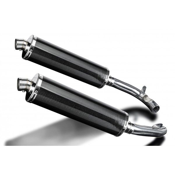 Delkevic slip-on kit Oval Carbon 450mm - VTR1000F Firestorm (1997-2003)