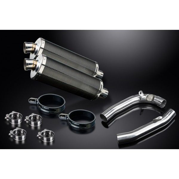 Delkevic slip-on kit Oval Carbon 350mm - VTR1000F Firestorm (1997-2003)