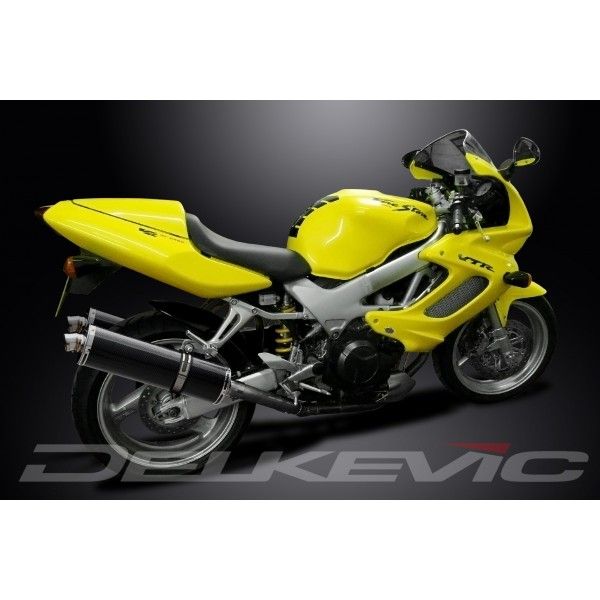 Delkevic slip-on kit Oval Carbon 350mm - VTR1000F Firestorm (1997-2003)
