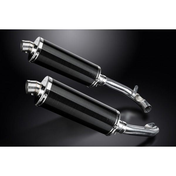 Delkevic slip-on kit Oval Carbon 350mm - VTR1000F Firestorm (1997-2003)