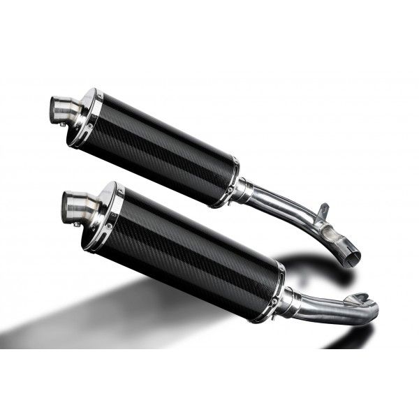 Delkevic slip-on kit Oval Carbon 350mm - VTR1000F Firestorm (1997-2003)