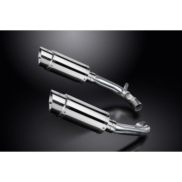 Delkevic slip-on kit Round RVS 200mm - VTR1000F Firestorm (1997-2003)