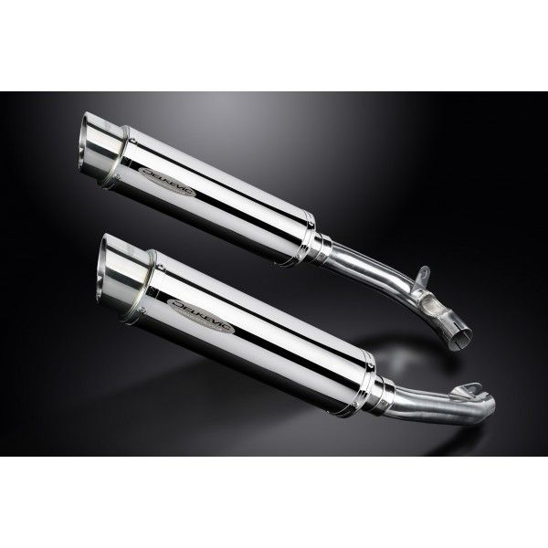 Delkevic slip-on kit Round RVS 350mm - VTR1000F Firestorm (1997-2003)