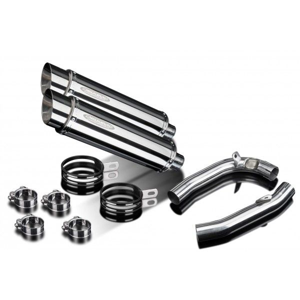 Delkevic slip-on kit Round RVS 350mm - VTR1000F Firestorm (1997-2003)