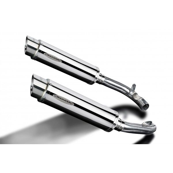 Delkevic slip-on kit Round RVS 350mm - VTR1000F Firestorm (1997-2003)