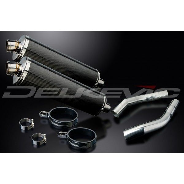 Delkevic slip-on kit Oval Carbon 450mm - ST1300 PAN EUROPEAN ABS/TCS(2002-2017)
