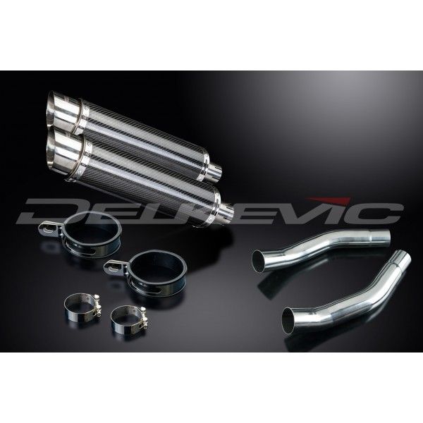 Delkevic slip-on kit Round Carbon 350mm - ST1300 PAN EUROPEAN ABS/TCS(2002-2016)