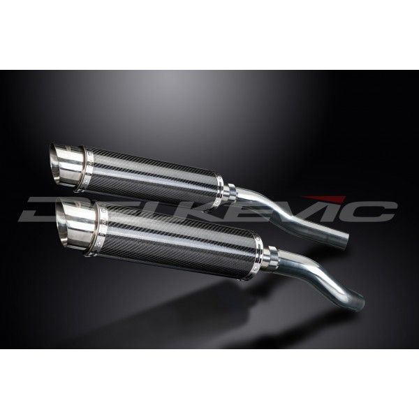 Delkevic slip-on kit Round Carbon 350mm - ST1300 PAN EUROPEAN ABS/TCS(2002-2016)