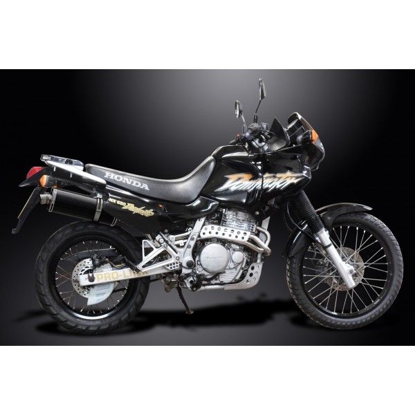 Delkevic slip-on kit Oval Carbon 350mm - NX650 Dominator 95-02