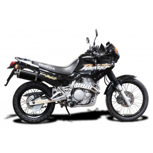 Delkevic slip-on kit Oval Carbon 350mm - NX650 Dominator 95-02