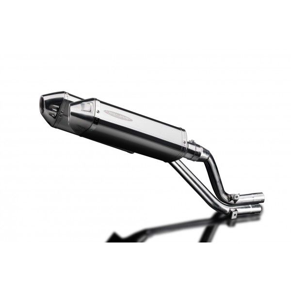 Delkevic slip-on kit Tri-Oval RVS 320mm - NX650 Dominator 95-02