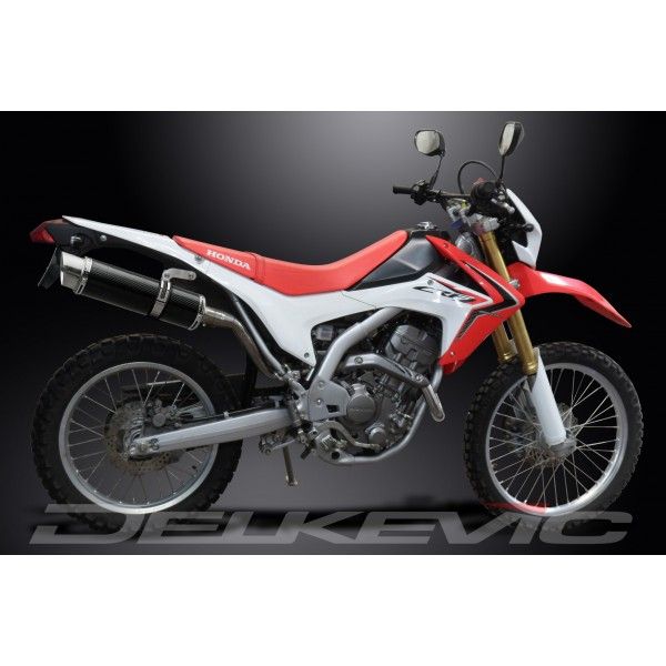 Delkevic volledig systeem Round Carbon 350mm - CRF250L (2012-2016)