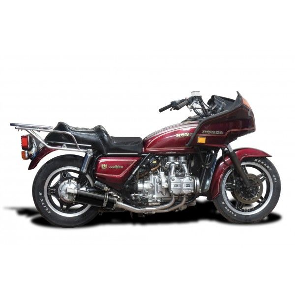 Delkevic volledig systeem Round Carbon 350mm - GL1100 GOLDWING (1980-1983)