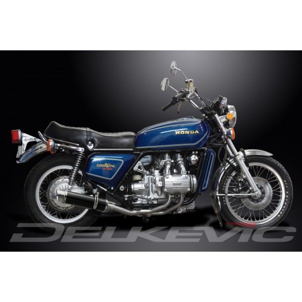 Delkevic volledig systeem Round Carbon 350mm - GL1000K/Z GOLDWING (1975-1979)