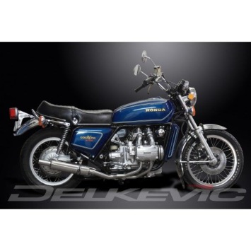 Delkevic volledig systeem Round RVS 350mm - GL1000K/Z GOLDWING (1975-1979)