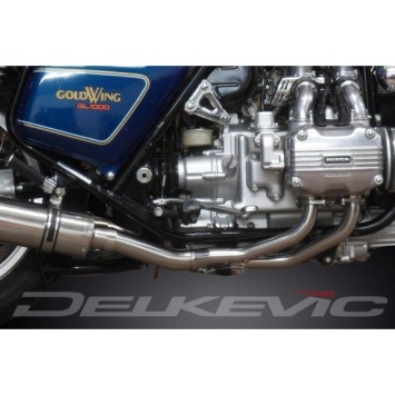 Delkevic volledig systeem Round RVS 350mm - GL1000K/Z GOLDWING (1975-1979)