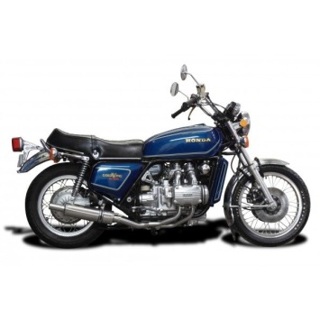 Delkevic volledig systeem Round RVS 350mm - GL1000K/Z GOLDWING (1975-1979)