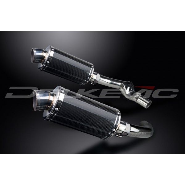 Delkevic slip-on kit Oval Carbon 225mm - CBR1000F (1987-1999)