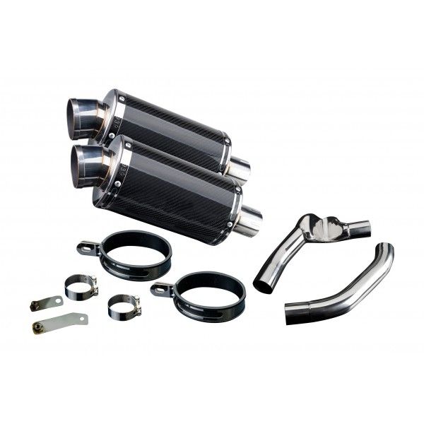 Delkevic slip-on kit Oval Carbon 225mm - CBR1000F (1987-1999)