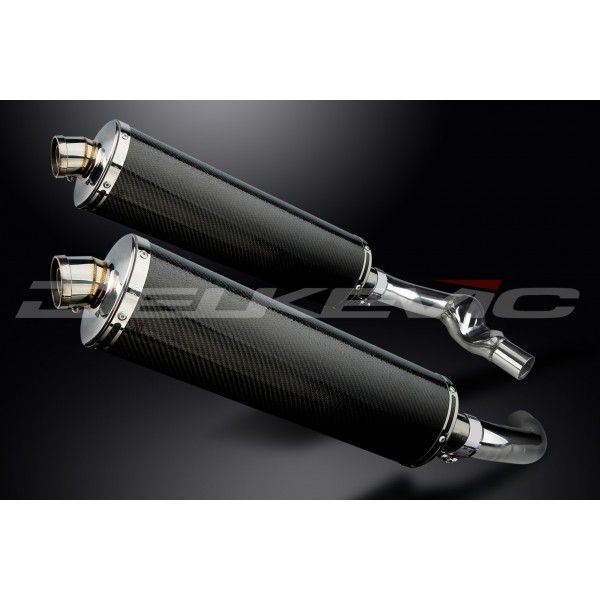 Delkevic slip-on kit Oval Carbon 450mm - CBR1000F (1987-1999)