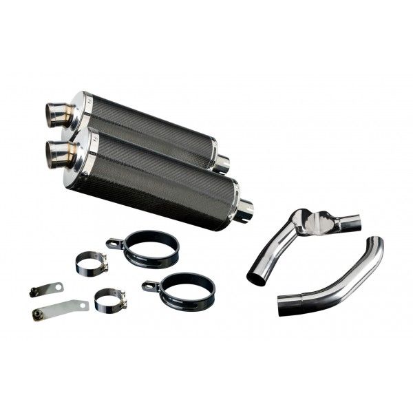 Delkevic slip-on kit Oval Carbon 350mm - CBR1000F (1987-1999)