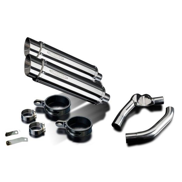 Delkevic slip-on kit Round RVS 350mm - CBR1000F (1987-1999)