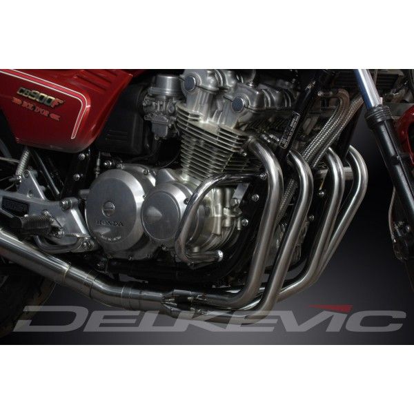 Delkevic volledig systeem Megaphone RVS 550mm - CB900F (1979-1983)
