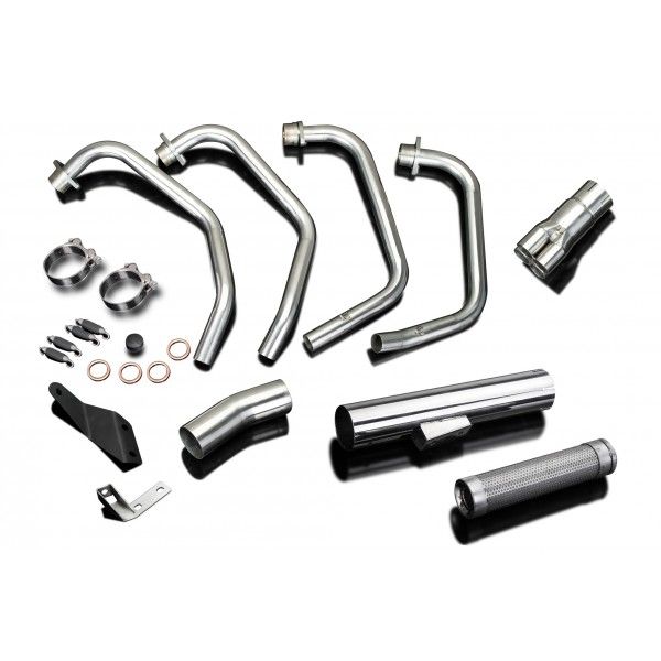 Delkevic volledig systeem Short Straight RVS 350mm - CB900F (1979-1983)