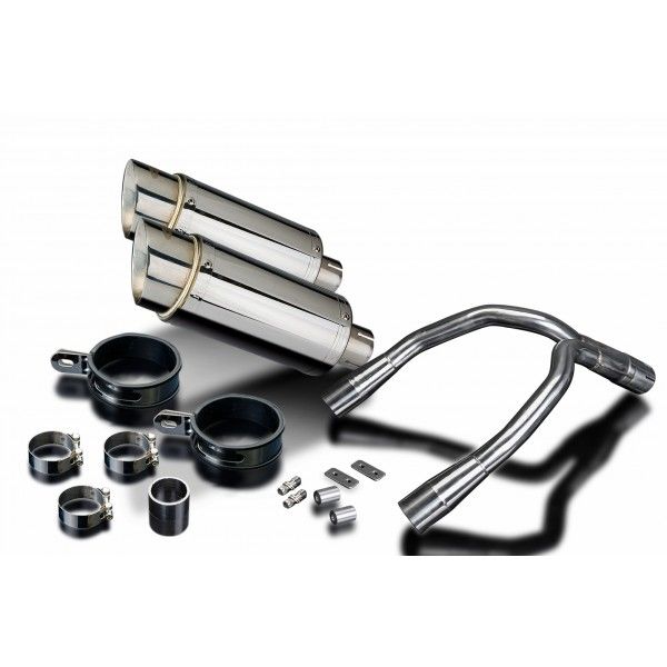 Delkevic slip-on kit Round RVS 200mm - CB900F HORNET (2001-2009)