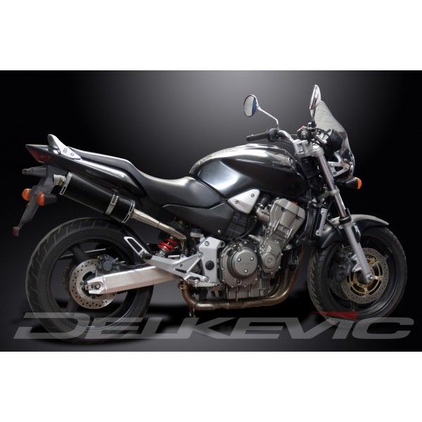 Delkevic slip-on kit Oval Carbon 350mm - CB900F HORNET (2001-2009)