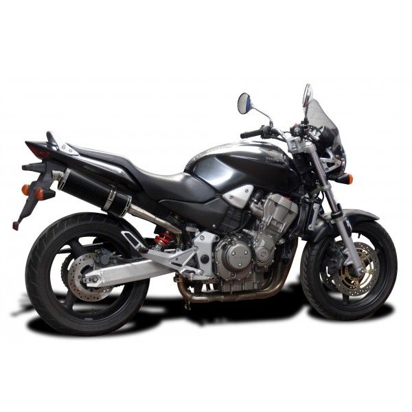 Delkevic slip-on kit Oval Carbon 350mm - CB900F HORNET (2001-2009)