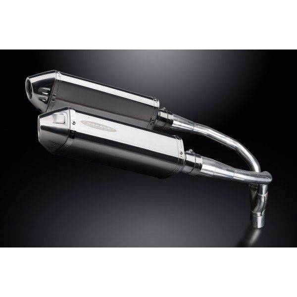 Delkevic slip-on kit Tri-Oval RVS 320mm - CB900F HORNET (2001-2009)