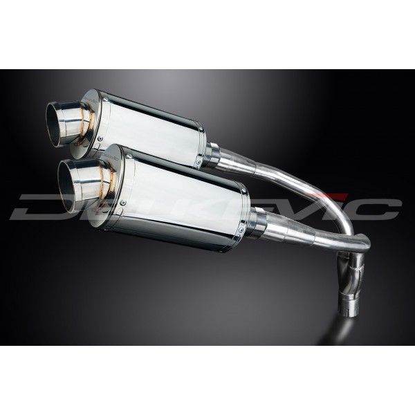 Delkevic slip-on kit Oval RVS 225mm - CB900F HORNET (2001-2009)