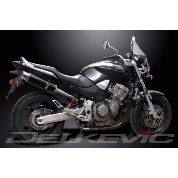 Delkevic slip-on kit Round Carbon 350mm - CB900F HORNET (2001-2009)