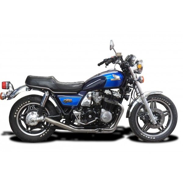 Delkevic volledig systeem Short Straight RVS 350mm - CB900C (1980-1982)