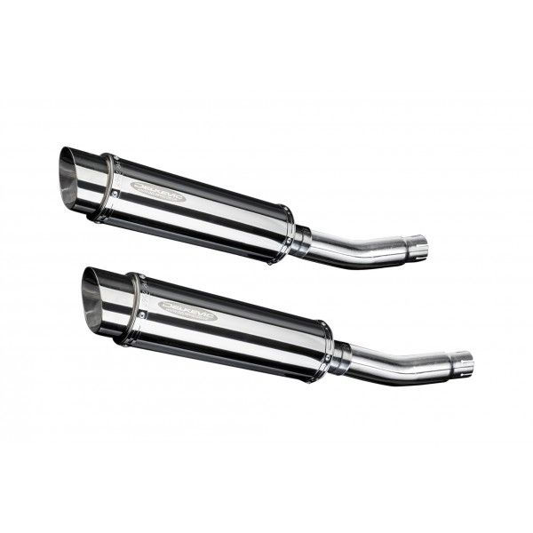 Delkevic slip-on kit Round RVS 350mm - CB500T (1975-1976)