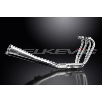 Delkevic volledig systeem Megaphone RVS 550mm - CB550K (1977-1978)