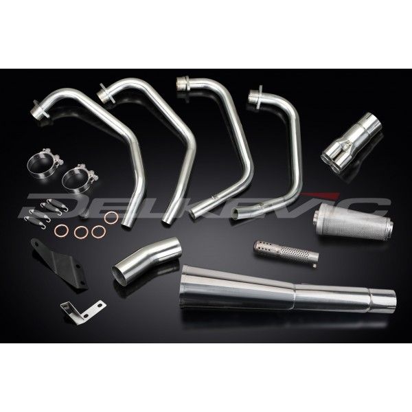 Delkevic volledig systeem Megaphone RVS 550mm - CB750C (1980-1983)