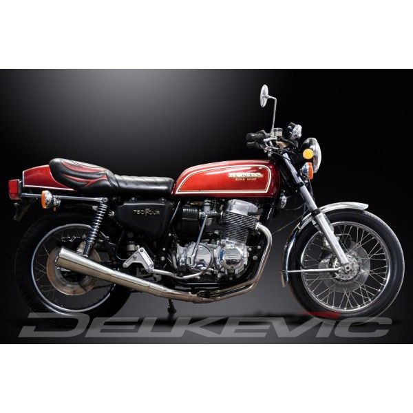 Delkevic volledig systeem Megaphone RVS 550mm - CB750F1 (1975-1976)