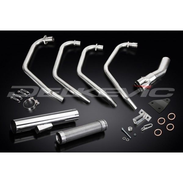 Delkevic volledig systeem Short Straight RVS 350mm - CB750F1 (1975-1976)