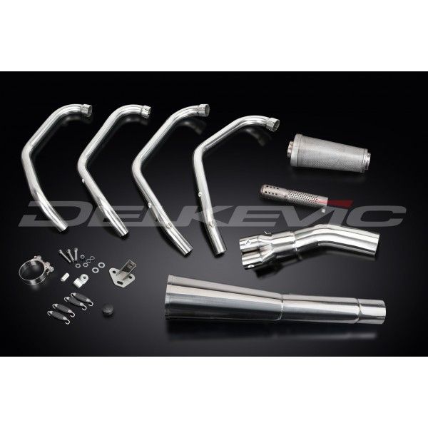 Delkevic volledig systeem Megaphone RVS 550mm - CB750 (K) SOHC (1969-1976)