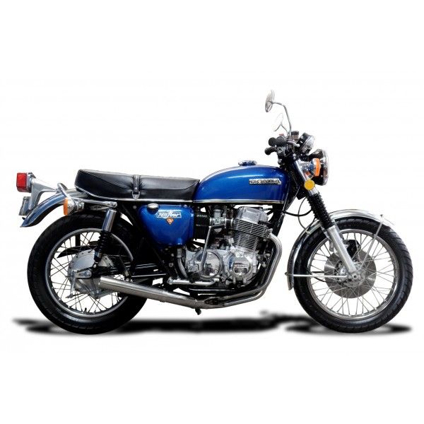 Delkevic volledig systeem Short Straight RVS 350mm - CB750 (K) SOHC (1969-1976)