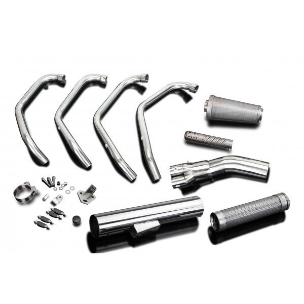 Delkevic volledig systeem Short Straight RVS 350mm - CB750 (K) SOHC (1969-1976)